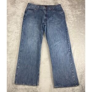 Perry Ellis Jeans Mens Straight Leg Denim Medium Wash 100% Cotton 36x30